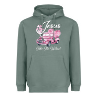 Sage Leopard Floral Pink Car Jesus Take The Wheel Heavyweight Hoodie - Bettercallsaul