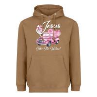 Toasted Coconut Leopard Floral Pink Car Jesus Take The Wheel Heavyweight Hoodie - Bettercallsaul