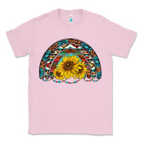 Bubblegum Pink western sunflowers aztec leopard serape  rainbows Classic Tee - AdoDesignShop