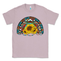 Lilac western sunflowers aztec leopard serape  rainbows Classic Tee - AdoDesignShop