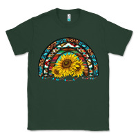 Sports Green western sunflowers aztec leopard serape  rainbows Classic Tee - AdoDesignShop