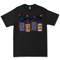 Black Back the blue Premium Tee - Neo Western
