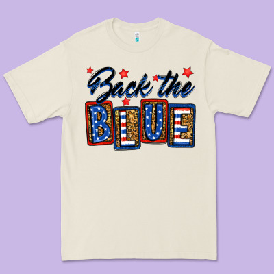 Back The Blue Premium Tee Designed By Neo Western