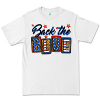 White Back the blue Premium Tee - Neo Western