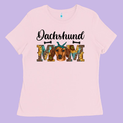 Western Dachshund Mom Ladies Tee Designed By Ranaportraitstore