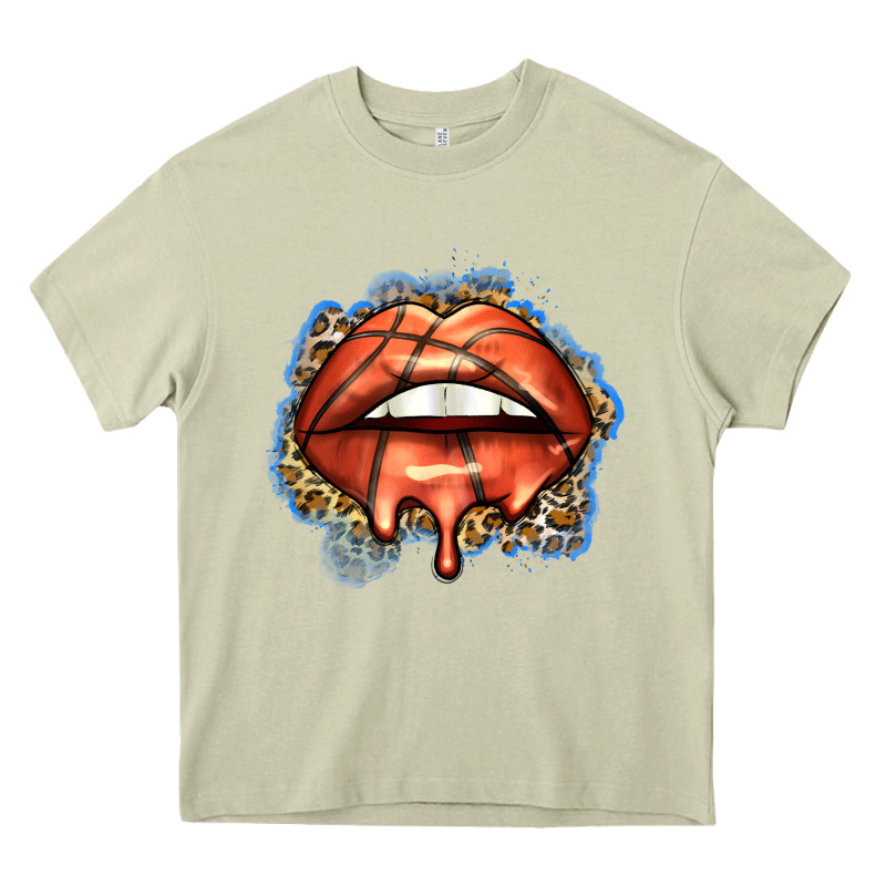 Basketball Lips Heavy Core Tee by Zillion Design Studio | Teevron
