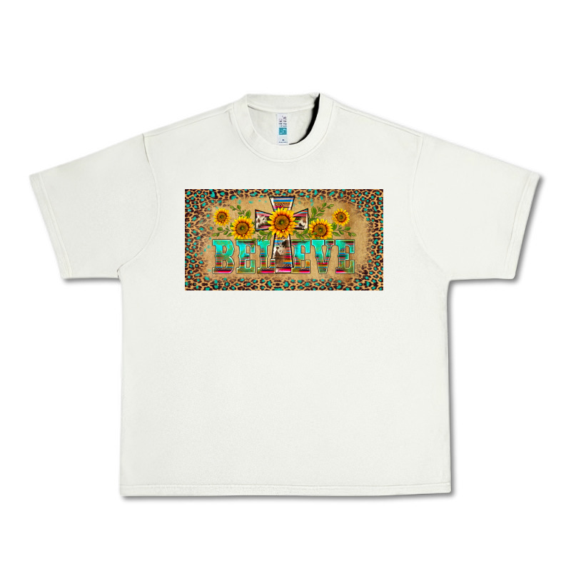Western Believe Leopard Aztek License Plate Template Urban Heavy Tee by BarkalooDesign | Teevron