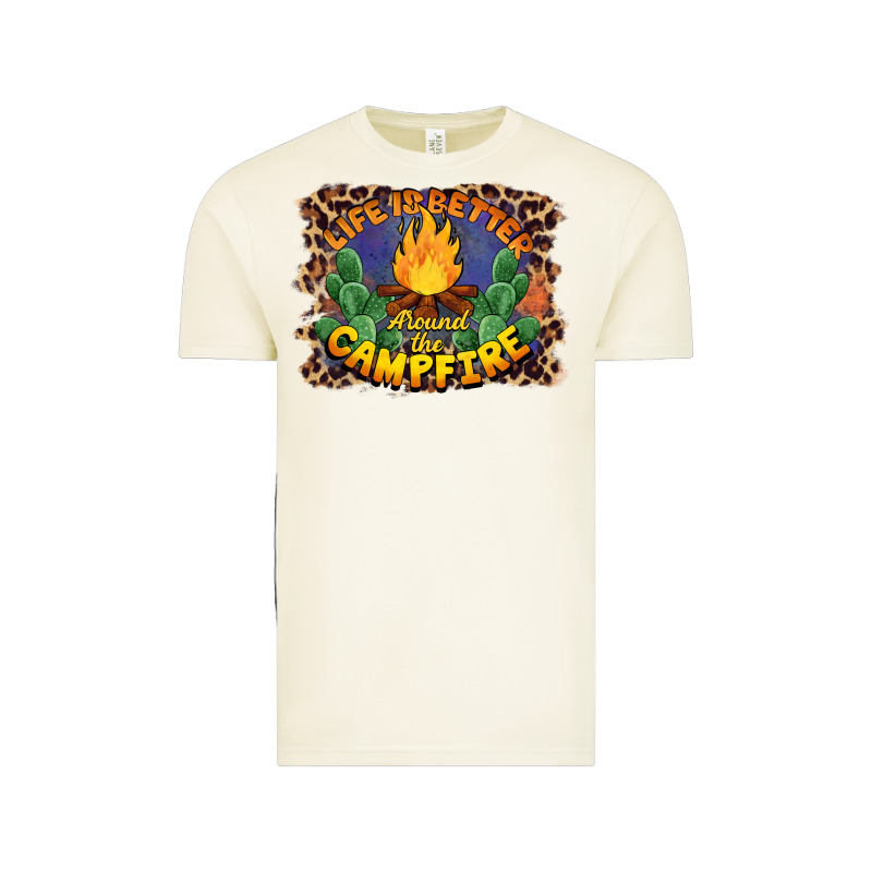 Life Is Better Around The Campfire Vintage Tee by BarkalooDesign | Teevron
