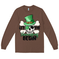 Chestnut let the shenanigans begin Long Sleeve Tee - MaliasSmallBusiness