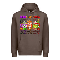 Coffee hallothanksmas its the most wonderful time of the Premium Hoodie - texasbilliewilder