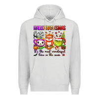Dove Grey hallothanksmas its the most wonderful time of the Premium Hoodie - texasbilliewilder