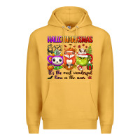 Mustard hallothanksmas its the most wonderful time of the Premium Hoodie - texasbilliewilder