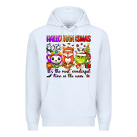 White hallothanksmas its the most wonderful time of the Premium Hoodie - texasbilliewilder