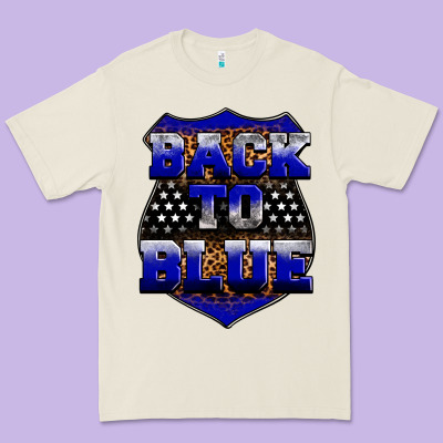Back The Blue Premium Tee Designed By Neo Western