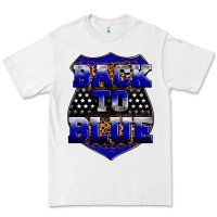 White Back the blue Premium Tee - Neo Western
