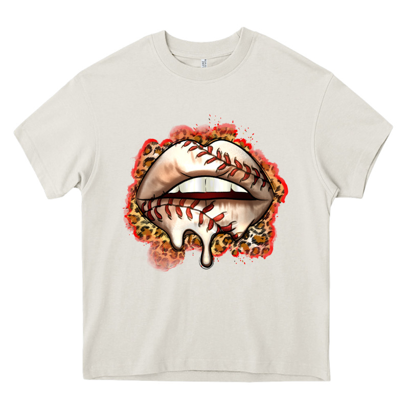Baseball Lips Heavy Core Tee by Zillion Design Studio | Teevron