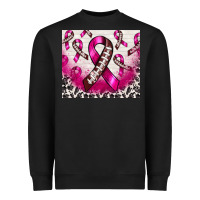 Black breast cancer american football ribbon Heavyweight Sweatshirt - NancyCooperArtShop