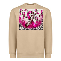 Mushroom breast cancer american football ribbon Heavyweight Sweatshirt - NancyCooperArtShop