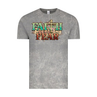 Cloud Rock faith over fear cross Vintage Tee - NancyCooperArtShop