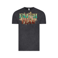 Vintage Black faith over fear cross Vintage Tee - NancyCooperArtShop