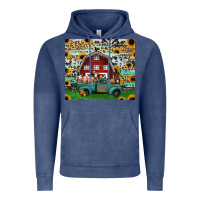 Vintage Denim farm animals red barn tumbler 20oz Vintage Hoodie - Jasminsmagicworld