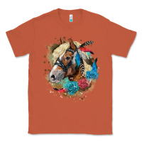 Copper haflinger horse floral Classic Tee - LillyAllenDesigns