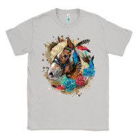Moon Dust haflinger horse floral Classic Tee - LillyAllenDesigns