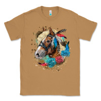Toasted Coconut haflinger horse floral Classic Tee - LillyAllenDesigns
