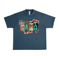 Midnight Navy license letters floral mama Urban Heavy Tee - Jasminsmagicworld
