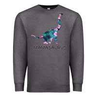 Charcoal Heather Mamasaurus Dinosaur Premium Sweatshirt - Bettercallsaul