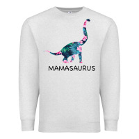 Oatmeal Heather Mamasaurus Dinosaur Premium Sweatshirt - Bettercallsaul