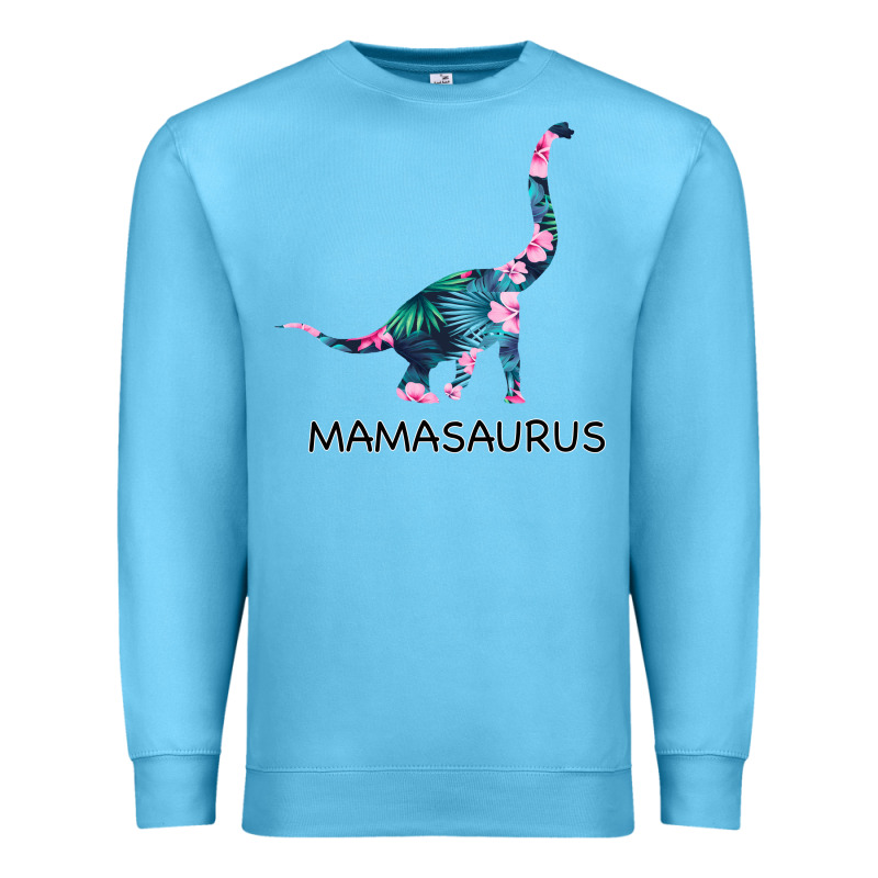 Mamasaurus Dinosaur Premium Sweatshirt by Bettercallsaul | Teevron