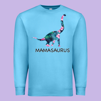 Mamasaurus Dinosaur Premium Sweatshirt Designed By Bettercallsaul