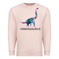 Pale Pink Mamasaurus Dinosaur Premium Sweatshirt - Bettercallsaul