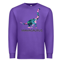 Purple Mamasaurus Dinosaur Premium Sweatshirt - Bettercallsaul