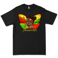 Black juneteenth butterfly black girl Premium Tee - HRA Design Shop
