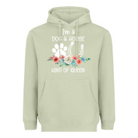 Matcha Im A Dog And Horse Kind Of Queen Heavyweight Hoodie - Bettercallsaul
