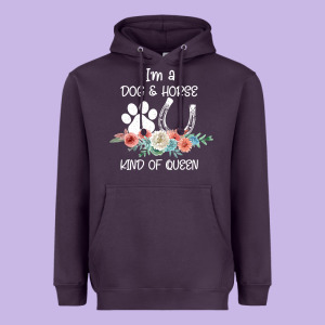 Im A Dog And Horse Kind Of Queen Heavyweight Hoodie Designed By Bettercallsaul