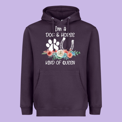 Im A Dog And Horse Kind Of Queen Heavyweight Hoodie Designed By Bettercallsaul