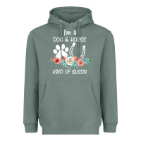 Sage Im A Dog And Horse Kind Of Queen Heavyweight Hoodie - Bettercallsaul