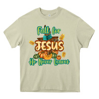 Mossy Fall for Jesus He Never Leaves Heavy Core Tee - texasbilliewilder