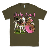 Army Green holy cow i'm 6 years old Classic Tee - LillyAllenDesigns