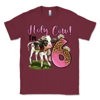 Burgundy holy cow i'm 6 years old Classic Tee - LillyAllenDesigns