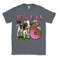 Charcoal Heather holy cow i'm 6 years old Classic Tee - LillyAllenDesigns
