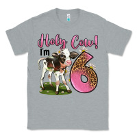 Heather Grey holy cow i'm 6 years old Classic Tee - LillyAllenDesigns