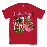 Red holy cow i'm 6 years old Classic Tee - LillyAllenDesigns