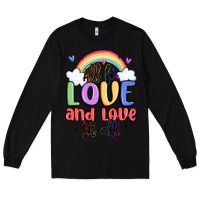 Black all for love and love for all Long Sleeve Tee - MaliasSmallBusiness