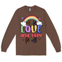 Chestnut all for love and love for all Long Sleeve Tee - MaliasSmallBusiness