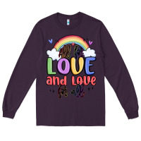 Plum all for love and love for all Long Sleeve Tee - MaliasSmallBusiness