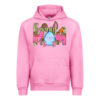 Fuchsia Pink Easter Day Bunny mom Urban Hoodie - OliviaCreatesArt